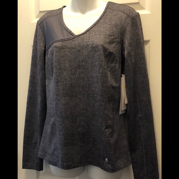 Spyder Gray Activewear Long sleeve Top Size M - Picture 1 of 4